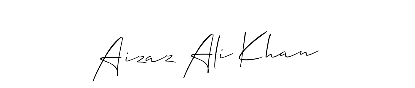 Similarly Allison_Script is the best handwritten signature design. Signature creator online .You can use it as an online autograph creator for name Aizaz Ali Khan. Aizaz Ali Khan signature style 2 images and pictures png