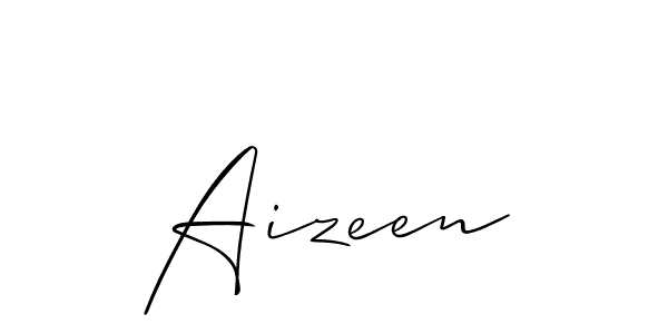 Similarly Allison_Script is the best handwritten signature design. Signature creator online .You can use it as an online autograph creator for name Aizeen. Aizeen signature style 2 images and pictures png