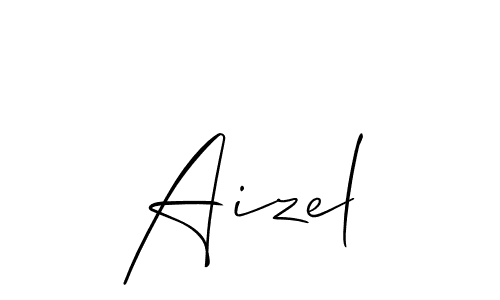 How to Draw Aizel signature style? Allison_Script is a latest design signature styles for name Aizel. Aizel signature style 2 images and pictures png