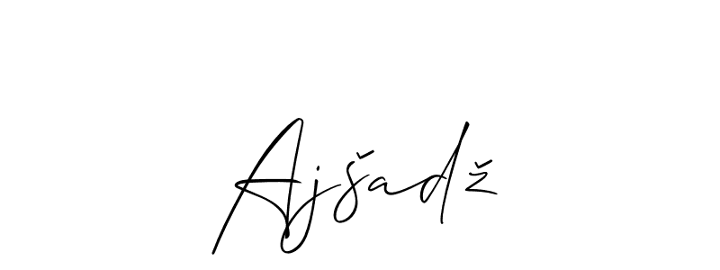 How to Draw Ajšadž signature style? Allison_Script is a latest design signature styles for name Ajšadž. Ajšadž signature style 2 images and pictures png