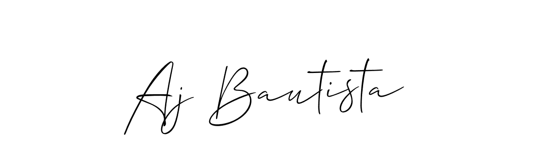 Aj Bautista stylish signature style. Best Handwritten Sign (Allison_Script) for my name. Handwritten Signature Collection Ideas for my name Aj Bautista. Aj Bautista signature style 2 images and pictures png
