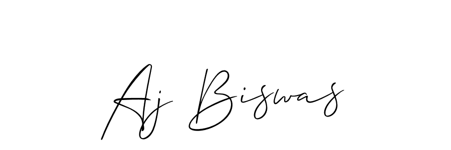 Use a signature maker to create a handwritten signature online. With this signature software, you can design (Allison_Script) your own signature for name Aj Biswas. Aj Biswas signature style 2 images and pictures png
