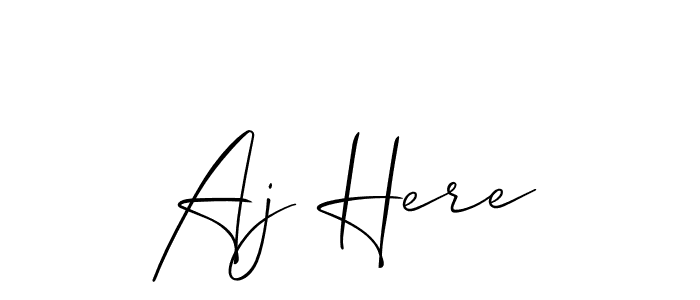 Here are the top 10 professional signature styles for the name Aj Here. These are the best autograph styles you can use for your name. Aj Here signature style 2 images and pictures png