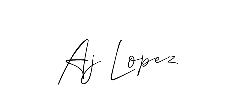 Best and Professional Signature Style for Aj Lopez. Allison_Script Best Signature Style Collection. Aj Lopez signature style 2 images and pictures png