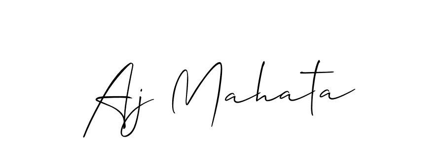 if you are searching for the best signature style for your name Aj Mahata. so please give up your signature search. here we have designed multiple signature styles  using Allison_Script. Aj Mahata signature style 2 images and pictures png