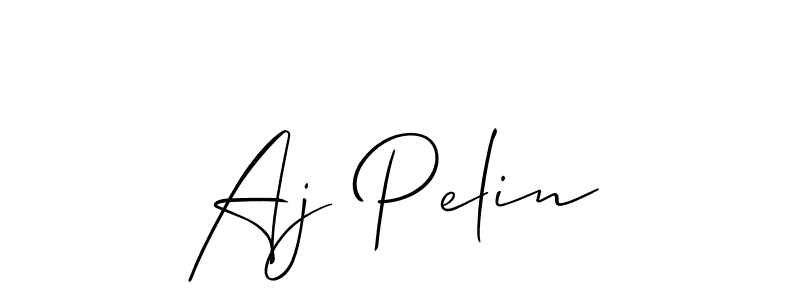 How to make Aj Pelin name signature. Use Allison_Script style for creating short signs online. This is the latest handwritten sign. Aj Pelin signature style 2 images and pictures png