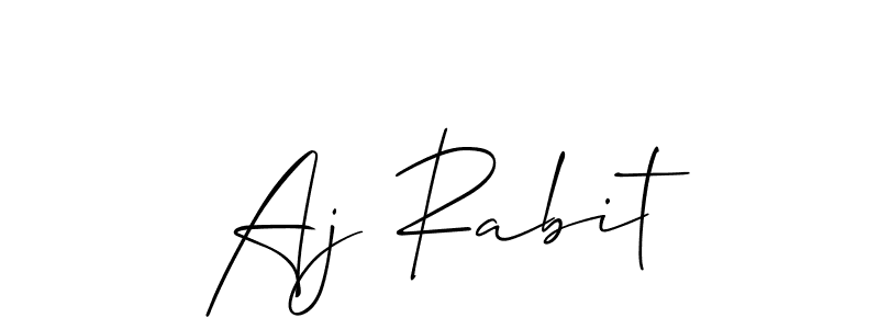 Here are the top 10 professional signature styles for the name Aj Rabit. These are the best autograph styles you can use for your name. Aj Rabit signature style 2 images and pictures png