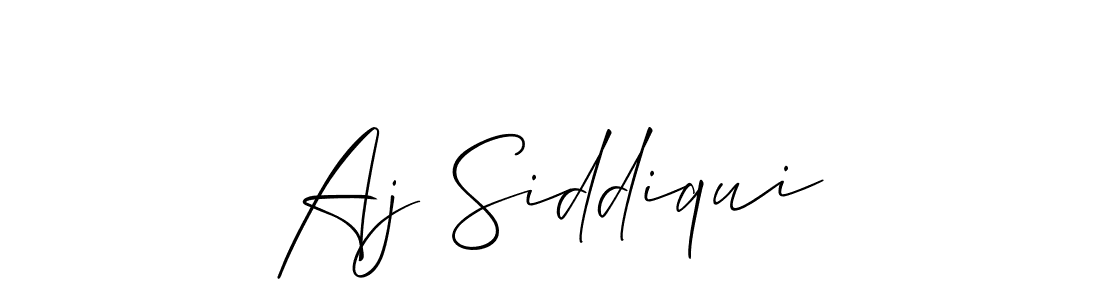 Use a signature maker to create a handwritten signature online. With this signature software, you can design (Allison_Script) your own signature for name Aj Siddiqui. Aj Siddiqui signature style 2 images and pictures png