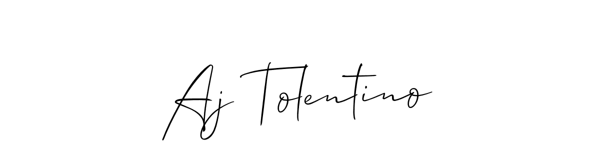 How to Draw Aj Tolentino signature style? Allison_Script is a latest design signature styles for name Aj Tolentino. Aj Tolentino signature style 2 images and pictures png