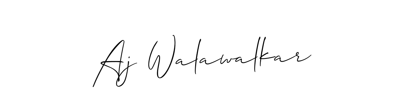 Also You can easily find your signature by using the search form. We will create Aj Walawalkar name handwritten signature images for you free of cost using Allison_Script sign style. Aj Walawalkar signature style 2 images and pictures png