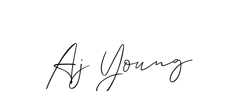 How to Draw Aj Young signature style? Allison_Script is a latest design signature styles for name Aj Young. Aj Young signature style 2 images and pictures png