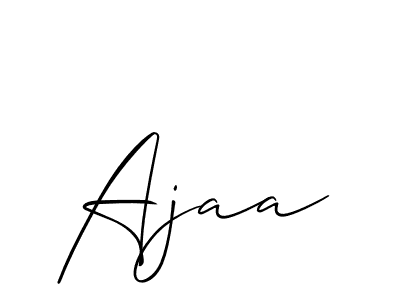 Make a beautiful signature design for name Ajaa. With this signature (Allison_Script) style, you can create a handwritten signature for free. Ajaa signature style 2 images and pictures png