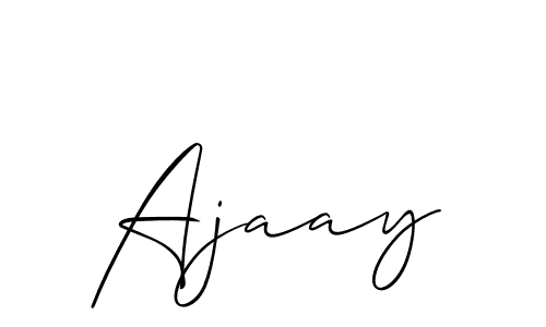 Create a beautiful signature design for name Ajaay. With this signature (Allison_Script) fonts, you can make a handwritten signature for free. Ajaay signature style 2 images and pictures png