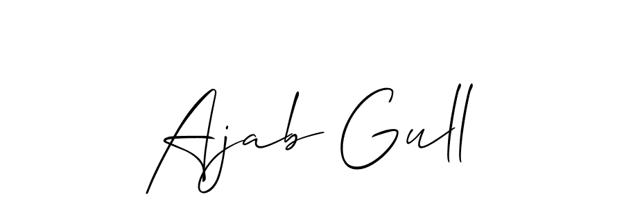 Once you've used our free online signature maker to create your best signature Allison_Script style, it's time to enjoy all of the benefits that Ajab Gull name signing documents. Ajab Gull signature style 2 images and pictures png