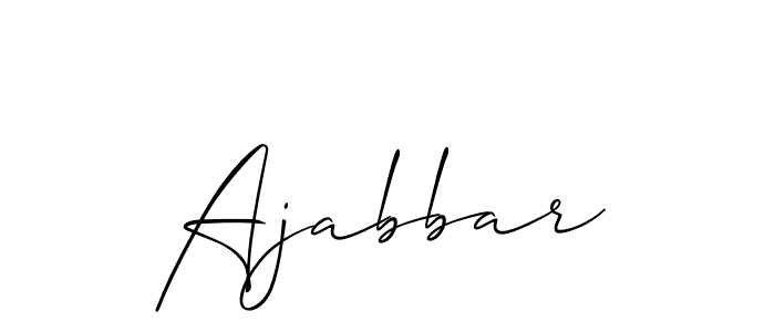 You should practise on your own different ways (Allison_Script) to write your name (Ajabbar) in signature. don't let someone else do it for you. Ajabbar signature style 2 images and pictures png