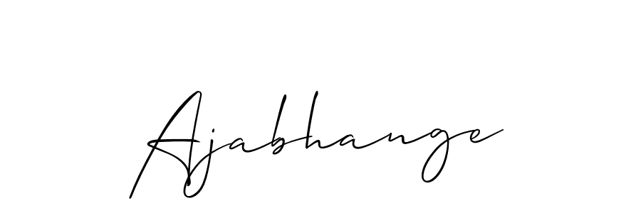 Also You can easily find your signature by using the search form. We will create Ajabhange name handwritten signature images for you free of cost using Allison_Script sign style. Ajabhange signature style 2 images and pictures png