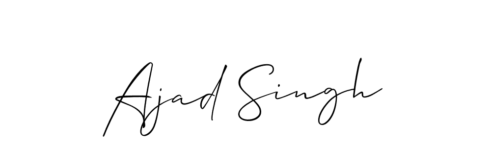 Ajad Singh stylish signature style. Best Handwritten Sign (Allison_Script) for my name. Handwritten Signature Collection Ideas for my name Ajad Singh. Ajad Singh signature style 2 images and pictures png