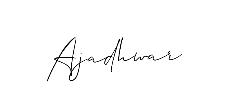 Best and Professional Signature Style for Ajadhwar. Allison_Script Best Signature Style Collection. Ajadhwar signature style 2 images and pictures png