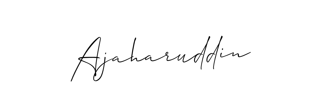 How to make Ajaharuddin name signature. Use Allison_Script style for creating short signs online. This is the latest handwritten sign. Ajaharuddin signature style 2 images and pictures png