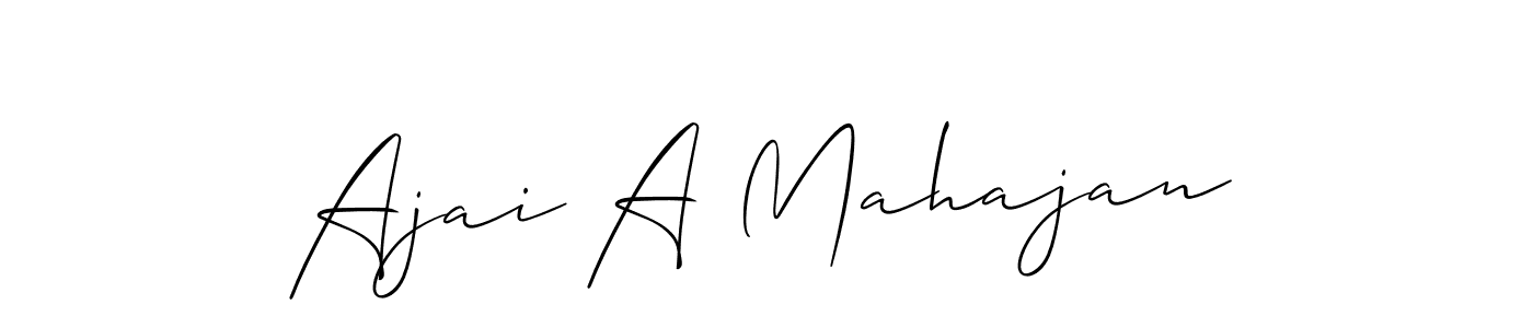 How to Draw Ajai A Mahajan signature style? Allison_Script is a latest design signature styles for name Ajai A Mahajan. Ajai A Mahajan signature style 2 images and pictures png