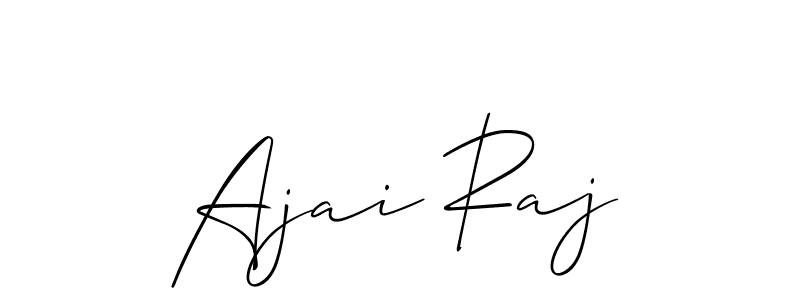 Similarly Allison_Script is the best handwritten signature design. Signature creator online .You can use it as an online autograph creator for name Ajai Raj. Ajai Raj signature style 2 images and pictures png