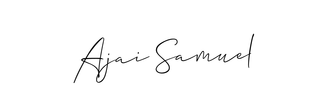 Also You can easily find your signature by using the search form. We will create Ajai Samuel name handwritten signature images for you free of cost using Allison_Script sign style. Ajai Samuel signature style 2 images and pictures png