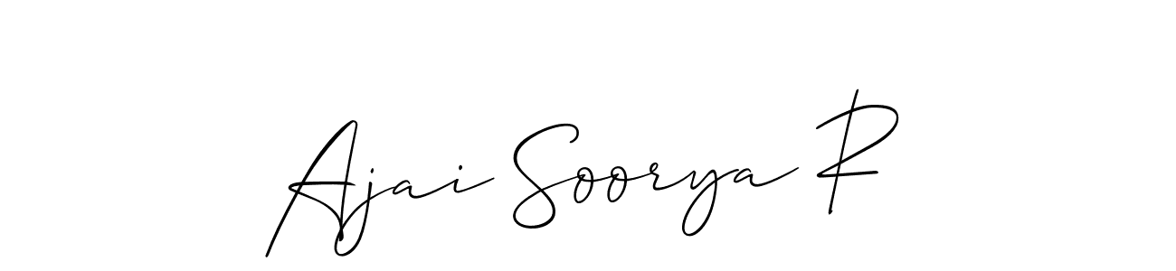 Best and Professional Signature Style for Ajai Soorya R. Allison_Script Best Signature Style Collection. Ajai Soorya R signature style 2 images and pictures png