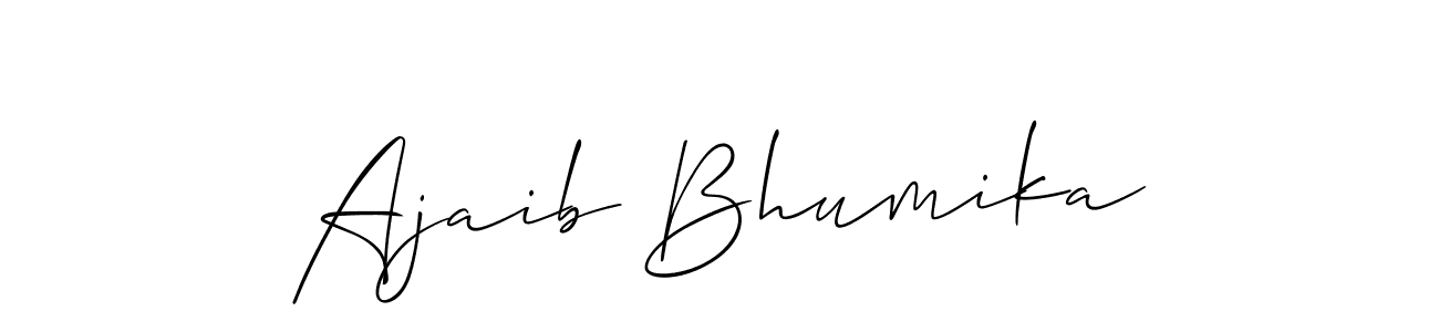 You can use this online signature creator to create a handwritten signature for the name Ajaib Bhumika. This is the best online autograph maker. Ajaib Bhumika signature style 2 images and pictures png