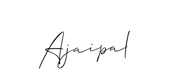 Use a signature maker to create a handwritten signature online. With this signature software, you can design (Allison_Script) your own signature for name Ajaipal. Ajaipal signature style 2 images and pictures png