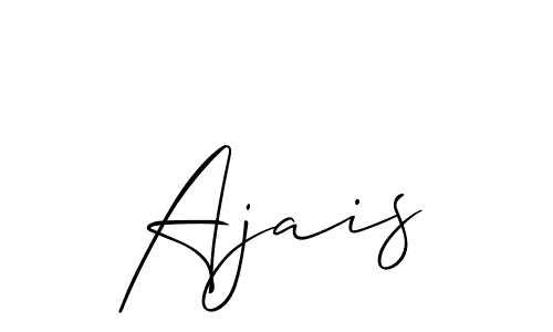 Make a short Ajais signature style. Manage your documents anywhere anytime using Allison_Script. Create and add eSignatures, submit forms, share and send files easily. Ajais signature style 2 images and pictures png