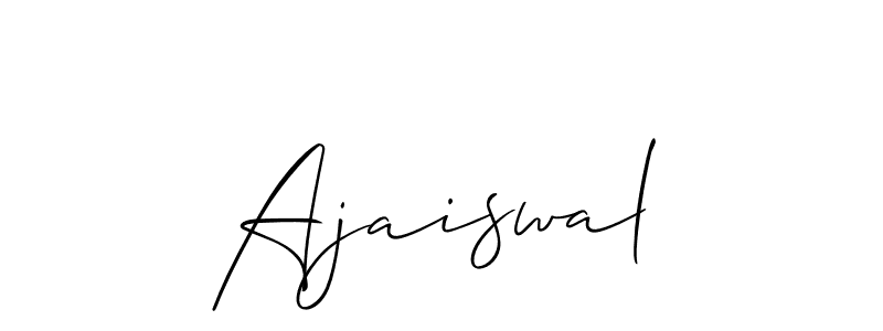 How to Draw Ajaiswal signature style? Allison_Script is a latest design signature styles for name Ajaiswal. Ajaiswal signature style 2 images and pictures png