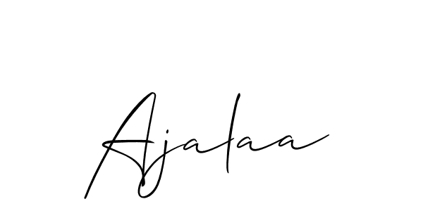 Ajalaa stylish signature style. Best Handwritten Sign (Allison_Script) for my name. Handwritten Signature Collection Ideas for my name Ajalaa. Ajalaa signature style 2 images and pictures png