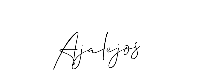 Also You can easily find your signature by using the search form. We will create Ajalejos name handwritten signature images for you free of cost using Allison_Script sign style. Ajalejos signature style 2 images and pictures png