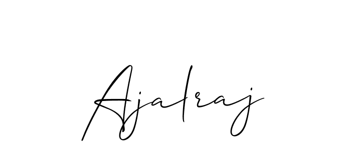 Allison_Script is a professional signature style that is perfect for those who want to add a touch of class to their signature. It is also a great choice for those who want to make their signature more unique. Get Ajalraj name to fancy signature for free. Ajalraj signature style 2 images and pictures png