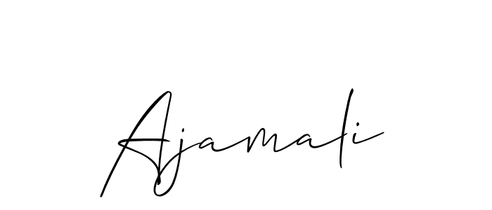 Make a beautiful signature design for name Ajamali. Use this online signature maker to create a handwritten signature for free. Ajamali signature style 2 images and pictures png
