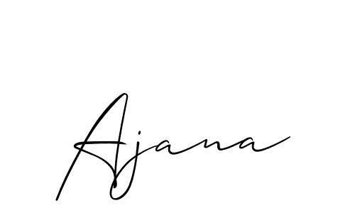 Best and Professional Signature Style for Ajana. Allison_Script Best Signature Style Collection. Ajana signature style 2 images and pictures png
