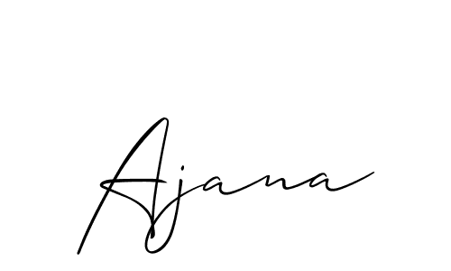 Best and Professional Signature Style for Ajana. Allison_Script Best Signature Style Collection. Ajana signature style 2 images and pictures png