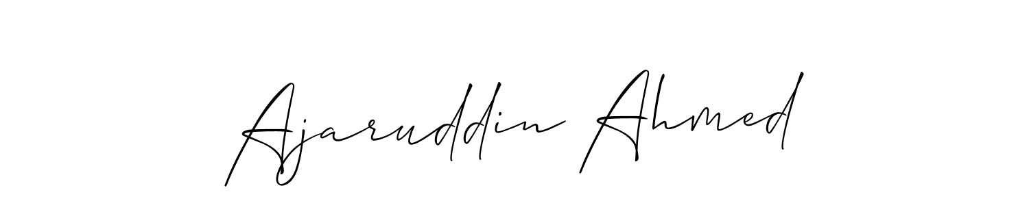 How to Draw Ajaruddin Ahmed signature style? Allison_Script is a latest design signature styles for name Ajaruddin Ahmed. Ajaruddin Ahmed signature style 2 images and pictures png