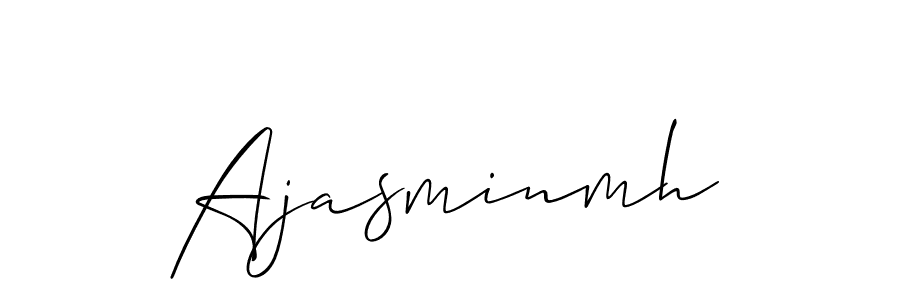 It looks lik you need a new signature style for name Ajasminmh. Design unique handwritten (Allison_Script) signature with our free signature maker in just a few clicks. Ajasminmh signature style 2 images and pictures png