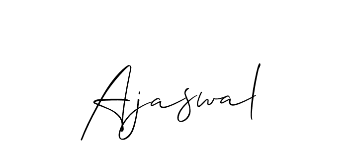 Design your own signature with our free online signature maker. With this signature software, you can create a handwritten (Allison_Script) signature for name Ajaswal. Ajaswal signature style 2 images and pictures png