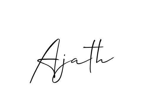 You should practise on your own different ways (Allison_Script) to write your name (Ajath) in signature. don't let someone else do it for you. Ajath signature style 2 images and pictures png