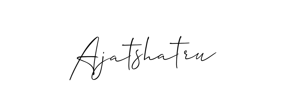 It looks lik you need a new signature style for name Ajatshatru. Design unique handwritten (Allison_Script) signature with our free signature maker in just a few clicks. Ajatshatru signature style 2 images and pictures png