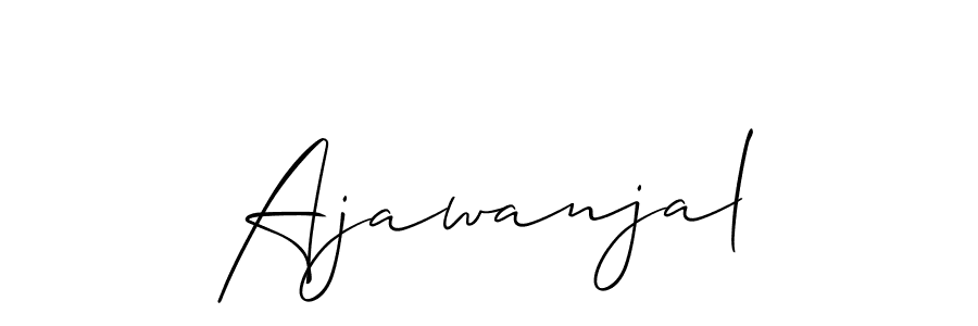 Make a short Ajawanjal signature style. Manage your documents anywhere anytime using Allison_Script. Create and add eSignatures, submit forms, share and send files easily. Ajawanjal signature style 2 images and pictures png