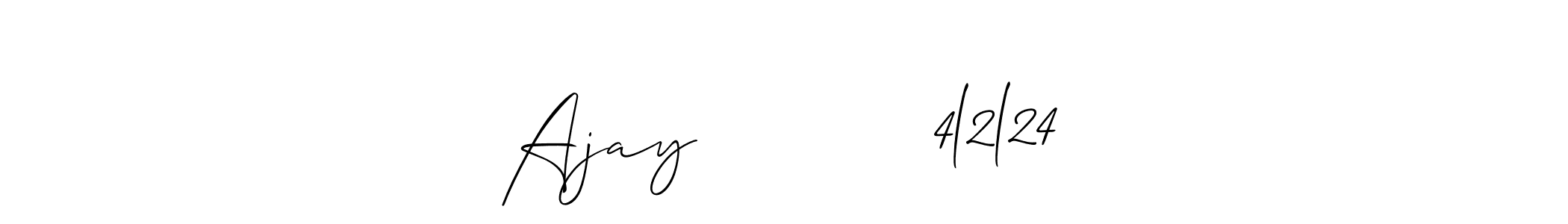 You can use this online signature creator to create a handwritten signature for the name Ajay           4l2l24. This is the best online autograph maker. Ajay           4l2l24 signature style 2 images and pictures png