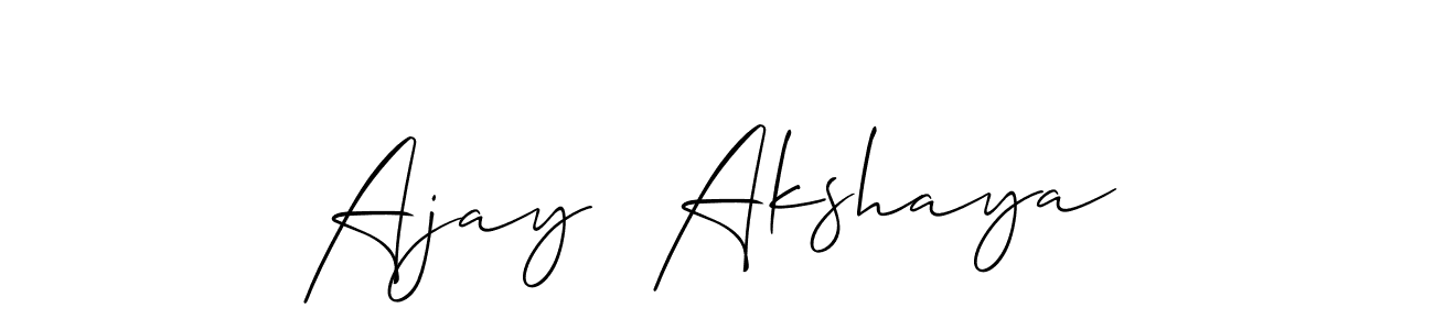 Here are the top 10 professional signature styles for the name Ajay  Akshaya. These are the best autograph styles you can use for your name. Ajay  Akshaya signature style 2 images and pictures png