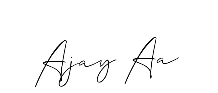 Make a short Ajay Aa signature style. Manage your documents anywhere anytime using Allison_Script. Create and add eSignatures, submit forms, share and send files easily. Ajay Aa signature style 2 images and pictures png