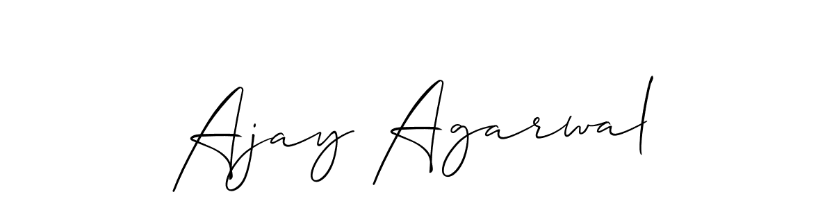 It looks lik you need a new signature style for name Ajay Agarwal. Design unique handwritten (Allison_Script) signature with our free signature maker in just a few clicks. Ajay Agarwal signature style 2 images and pictures png