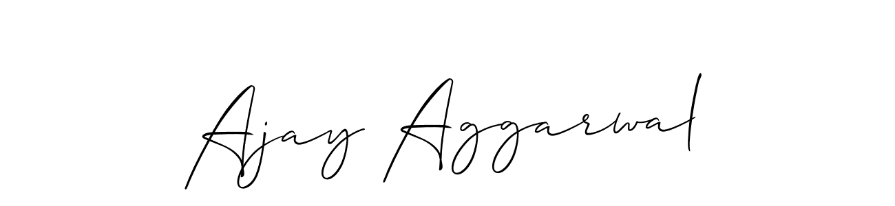 Design your own signature with our free online signature maker. With this signature software, you can create a handwritten (Allison_Script) signature for name Ajay Aggarwal. Ajay Aggarwal signature style 2 images and pictures png