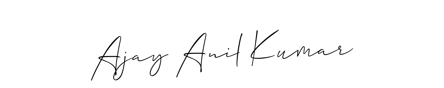 How to Draw Ajay Anil Kumar signature style? Allison_Script is a latest design signature styles for name Ajay Anil Kumar. Ajay Anil Kumar signature style 2 images and pictures png