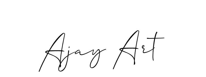 Ajay Art stylish signature style. Best Handwritten Sign (Allison_Script) for my name. Handwritten Signature Collection Ideas for my name Ajay Art. Ajay Art signature style 2 images and pictures png